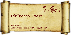 Tánczos Zsolt névjegykártya
